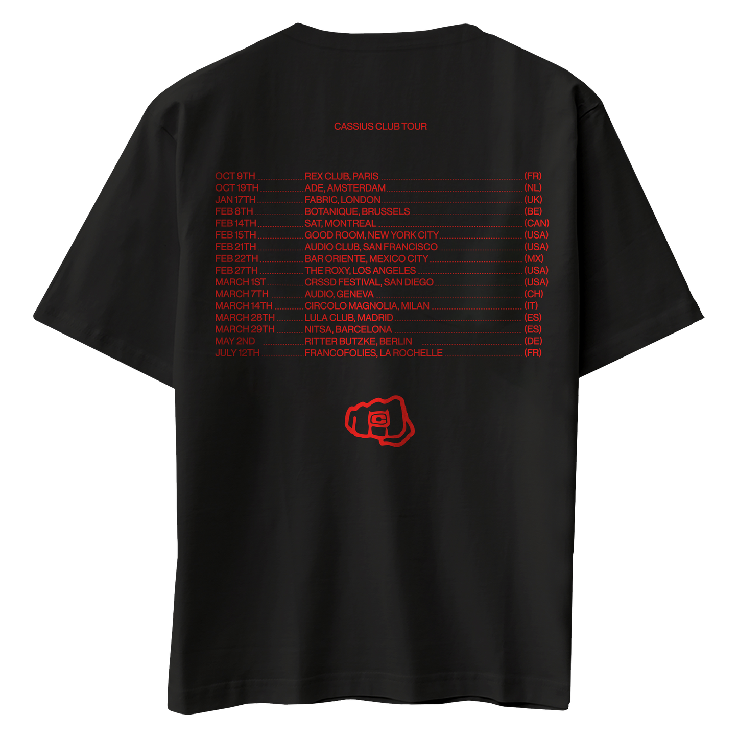 Short sleeves Cassius Club Tour