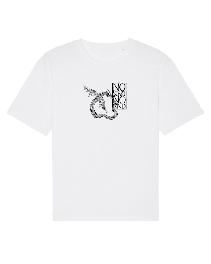 T-Shirt No Start No End - Blanc