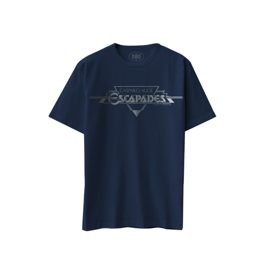Navy Art Deco logo T-shirt