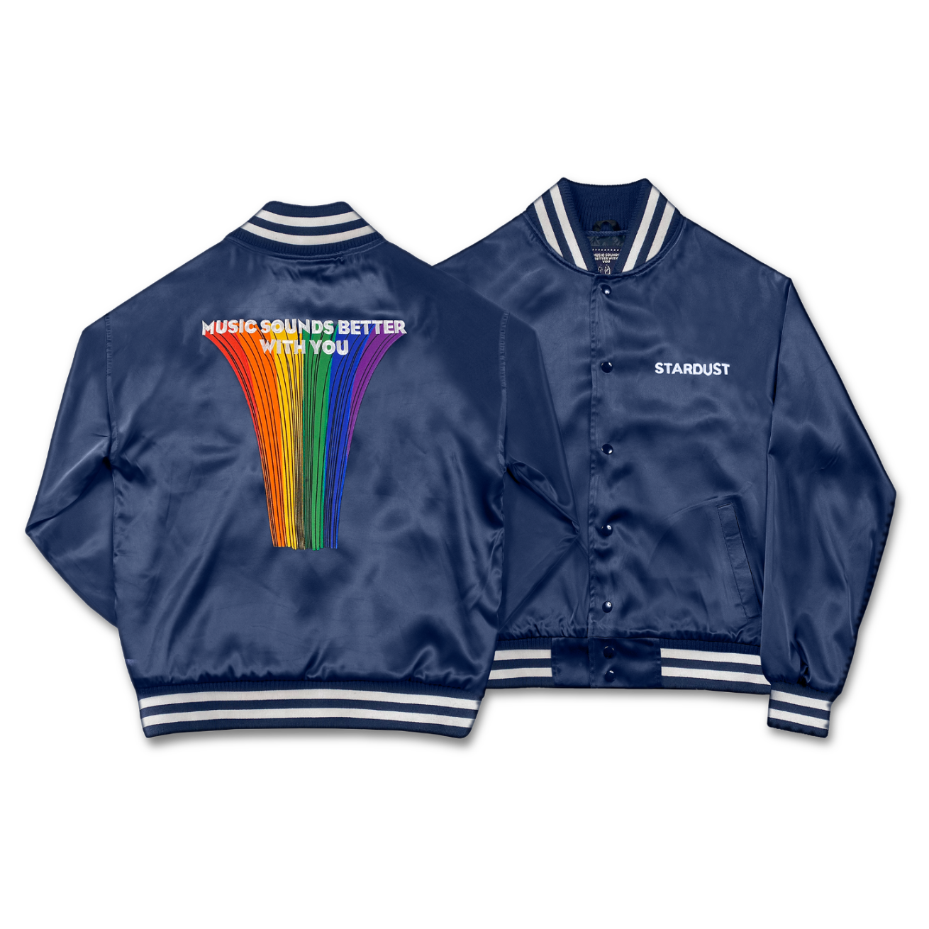 Music Sounds Better With You Satin Jacket